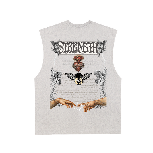 Conviction Raw Edge Cotton Tank Top
