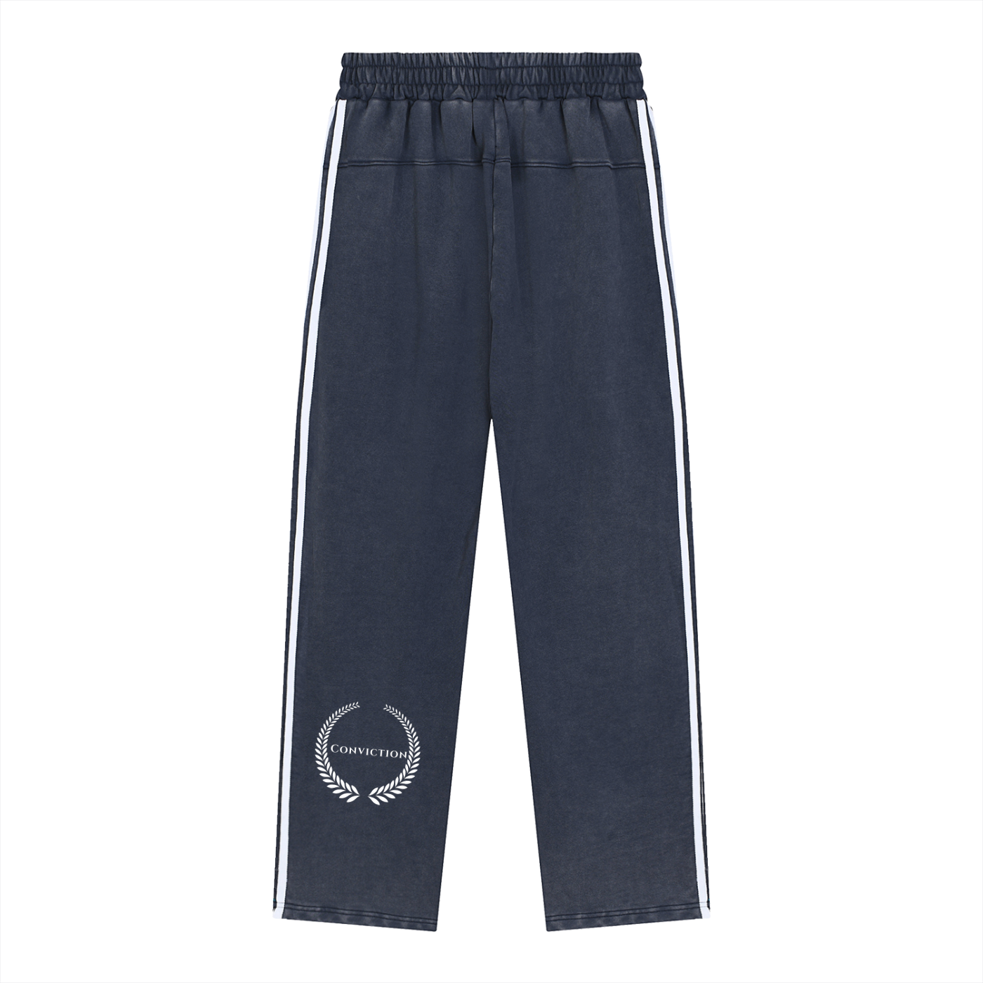 “CONVICTION STRENGTH” | Snow Washed Stripe Sweatpants