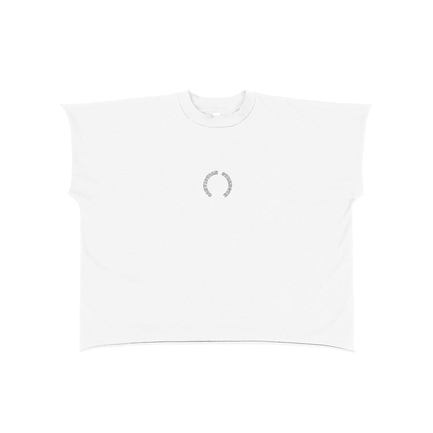 Conviction “Mentality” Raw Edge Boxy Tee