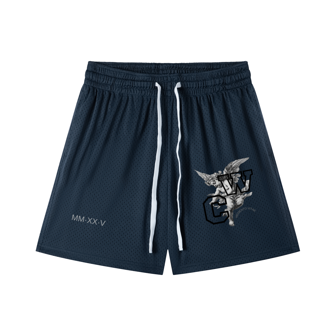 “Memento Vitae” Drawstring Shorts