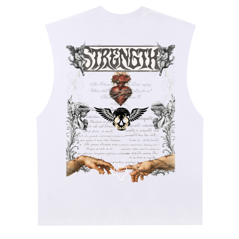 Conviction Raw Edge Cotton Tank Top