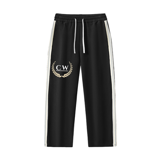 Conviction “Premium” Side-Stripe Straight-Leg  Pants