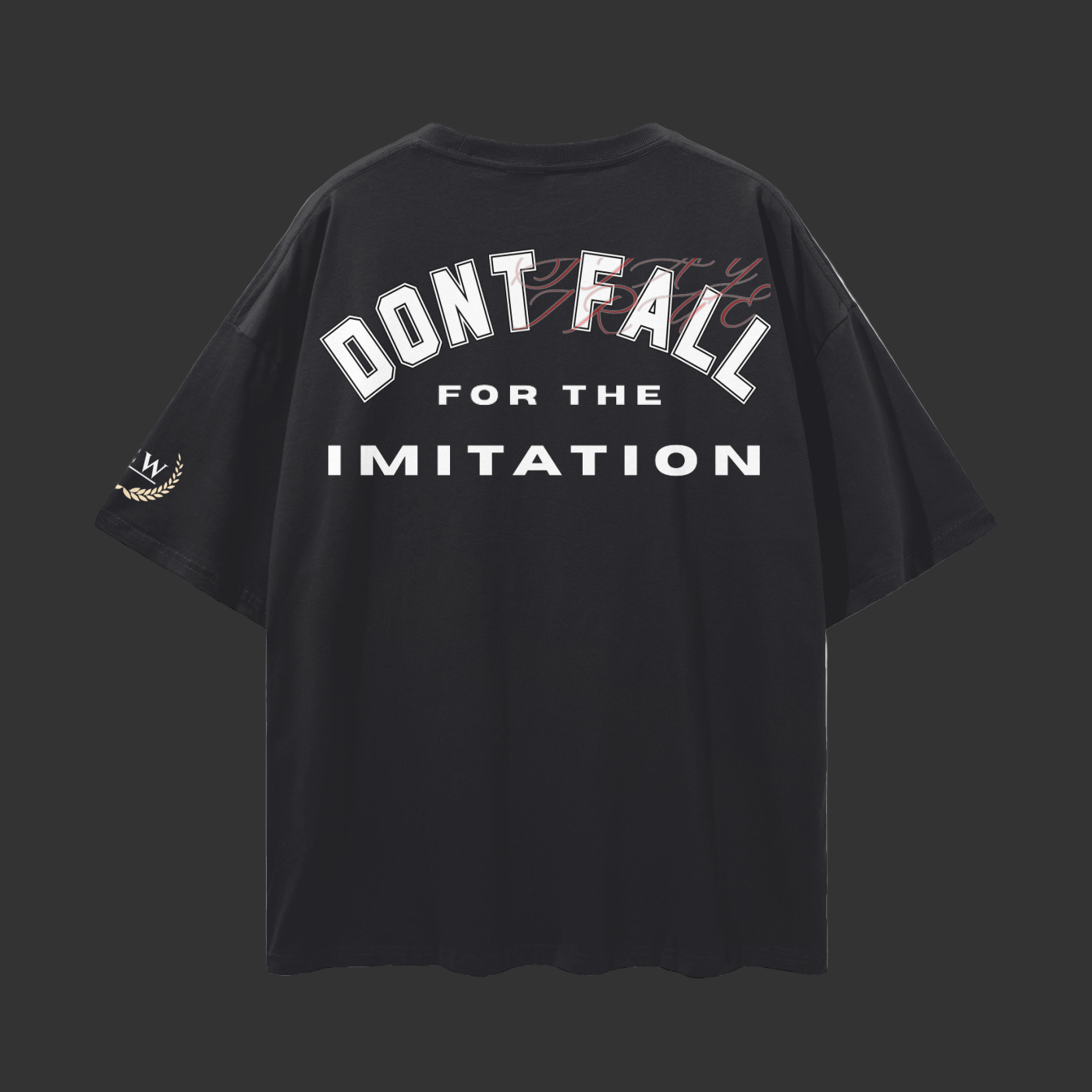 “Don’t Fall” Oversized Drop Shoulder T-Shirt