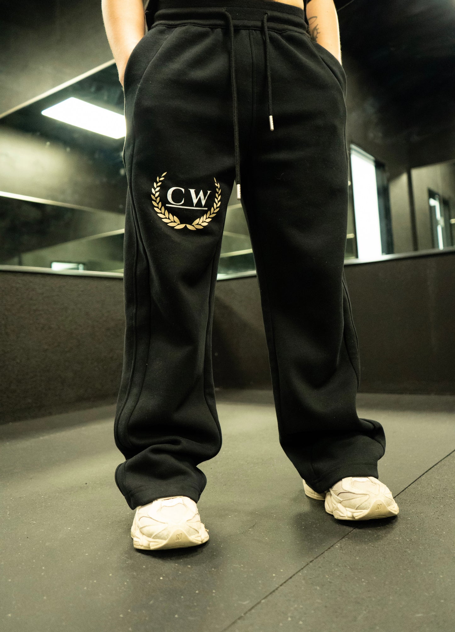 “Essential’s” Drawstring Straight-Leg Sweatpants