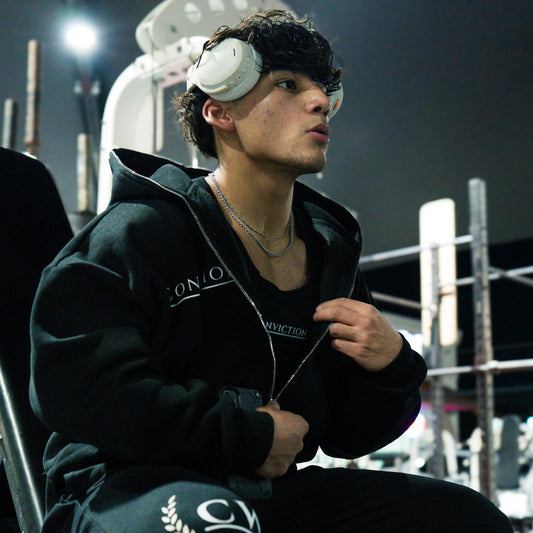 Conviction “Foundation” Fleeced Full-Zip Boxy Hoodie