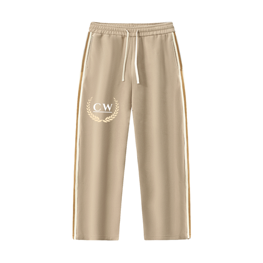 Conviction “Premium” Side-Stripe Straight-Leg  Pants