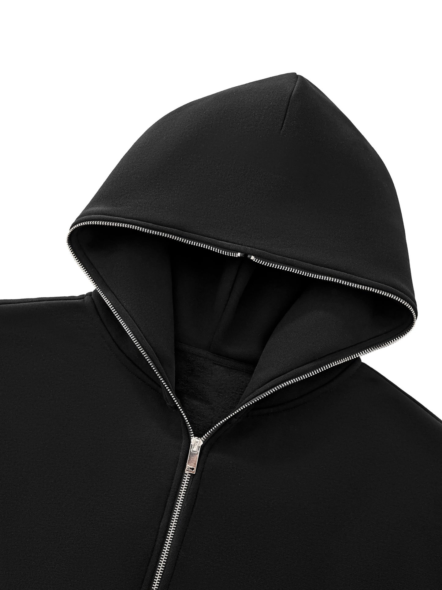 Conviction “Foundation” Fleeced Full-Zip Boxy Hoodie